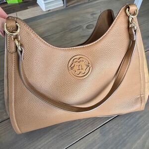 Nanette Lepore Vegan Leather Shoulder Bag Tan